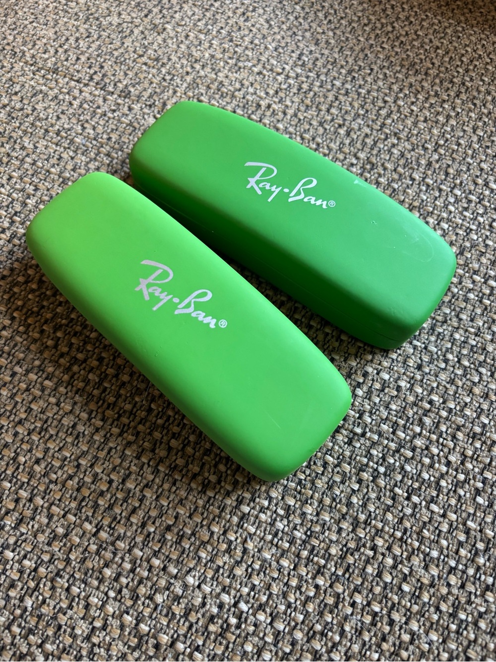 Rayban Youth Green Hardshell Eyeglasses Sunglasses Replacement Cases Qty 2